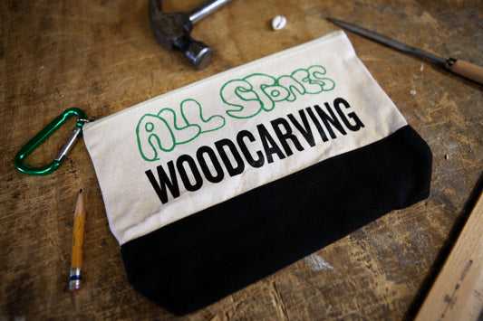 ALL STONES Woodcarving tool bag (with carabiner)