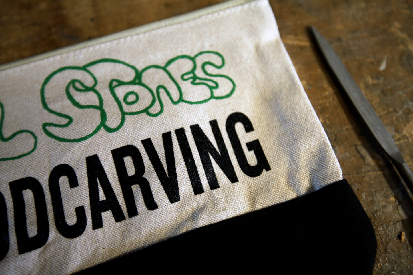 ALL STONES Woodcarving tool bag (with carabiner)