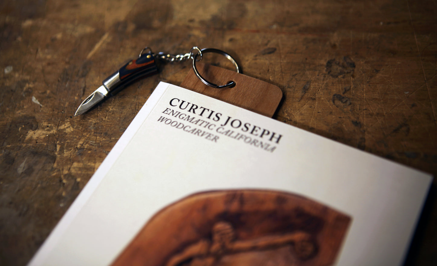 ALL STONES wooden bookmark (with mini pen knife)